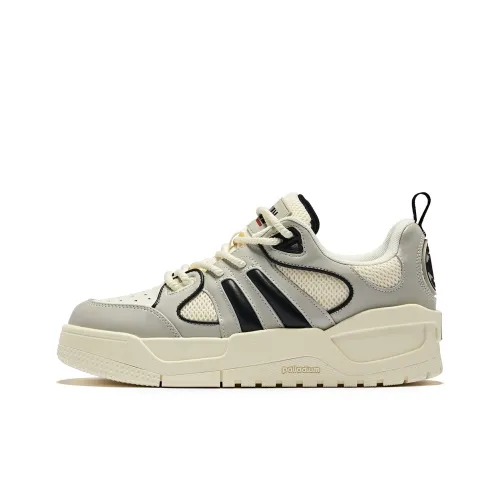 Палладий Устойчивый к истиранию противоскользящий низкий топ скейтбордические кроссовки мужские серо-черные