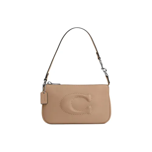 COACH Nolita Коровья кожа Одно плечо Сумка Маленькая Женская Тауповая