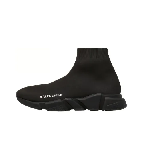 Balenciaga Speed High Топ Повседневная обувь Женская Черная