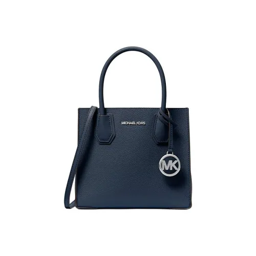 MICHAEL KORS Mercer Кожа Тоут Сумка Сумка для покупок Сумка на плечо Сумка среднего размера Женская Морской синий