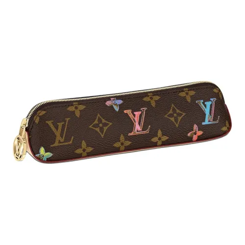 LOUIS VUITTON Elizabeth Letter Комбинация Цвет холста Pen Сумочка для украшений Мешок для хранения Унисекс Коричневый