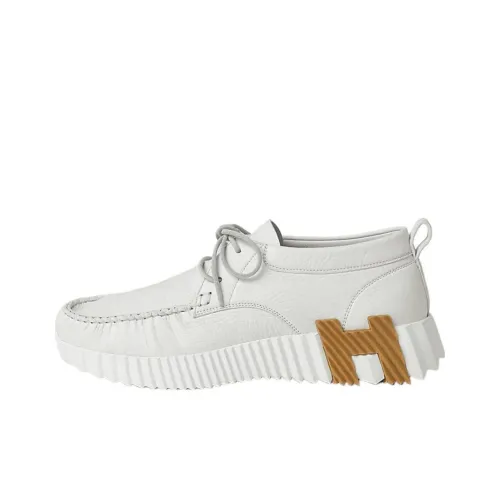 HERMES Мужские повседневные туфли Low Top Серые Мужские