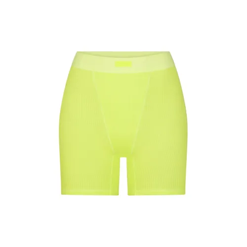 SKIMS COTTON Collection Хлопок Ткань в рубчик Женские боксеры 1 упаковка DAFFODIL Нарцисс