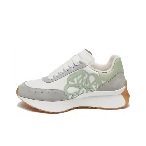 Alexander McQueen Sprint Runner Low Топ Кэжуал Женский Мятно-Зеленый
