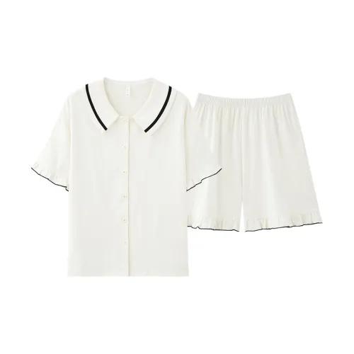 PBENO PD Пижамный комплект Женские Чисто белый