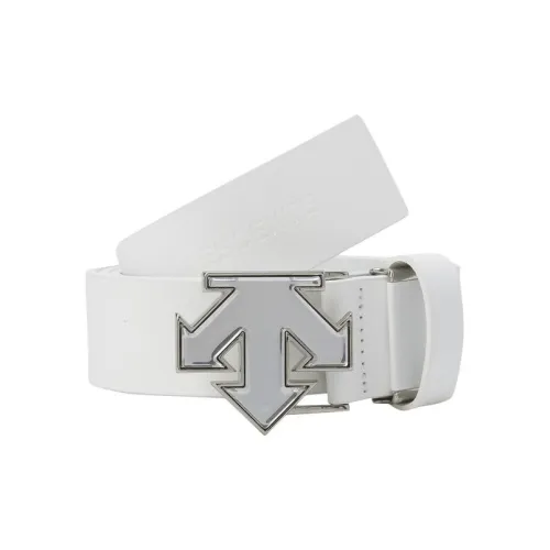 DESCENTE Arrowhead Identification Кожаные ремни Женские Белые Ширина 2,8 см