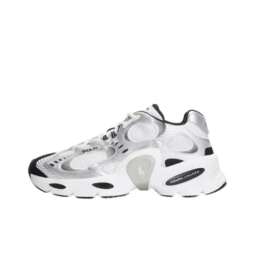 Polo Ralph Lauren Низкий топ Повседневная обувь Мужская Серебряный Белый