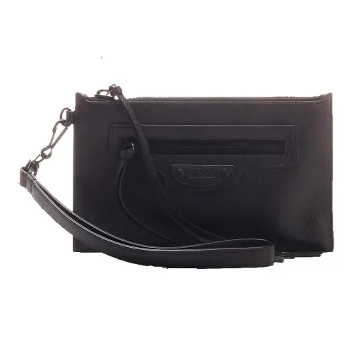 Balenciaga Neo Classic Кожа Клатч Сумка Женская Черная