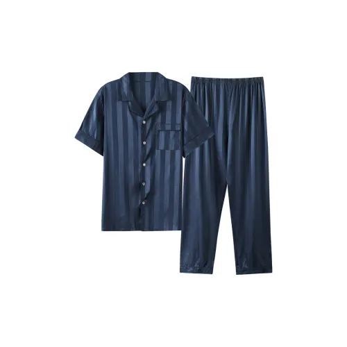 Follow The United States Пижамный комплект Мужской Темно-синий