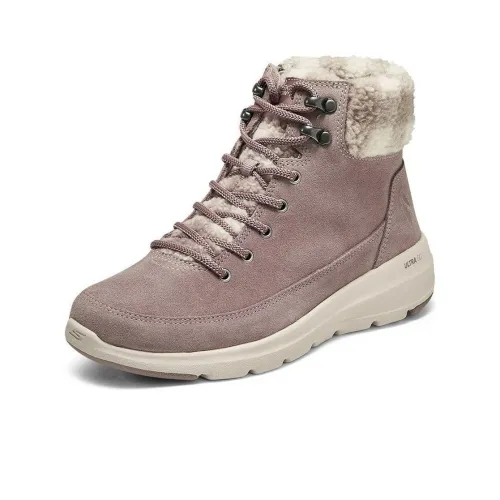 Skechers Термические Устойчивые к Износу Зимние Ботинки Женские Розовые