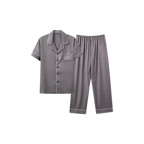 Follow The United States Пижамный комплект Мужской Темно-серый