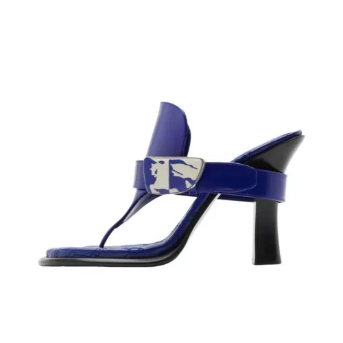 Burberry Шлепанцы Женские Синие Белые