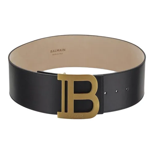 BALMAIN Логотип Emblem Шпилька Кожаные ремни Женские Черный