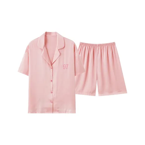 PBENO PD Пижамный комплект женский цвет вишневый цветок розовый