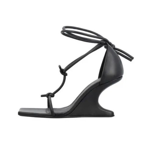 RICK OWENS Cantilever one Ремень Сандалии Черные Женские