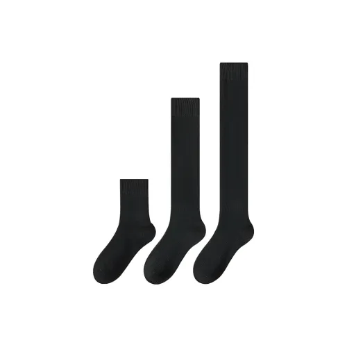MIIOW Короткие/Средние/Длинные Черные, 1 шт. Наборы женских носков