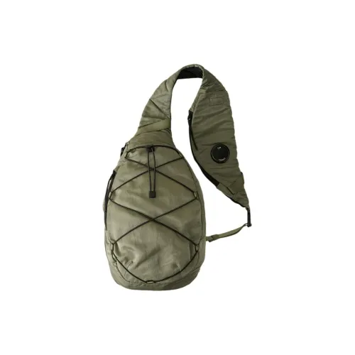 C.P.Company Полиамидная нейлоновая сумка через плечо обычная мужская сумка цвет агавовый зеленый