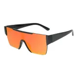 Черная оправа с оранжевыми и красными линзами