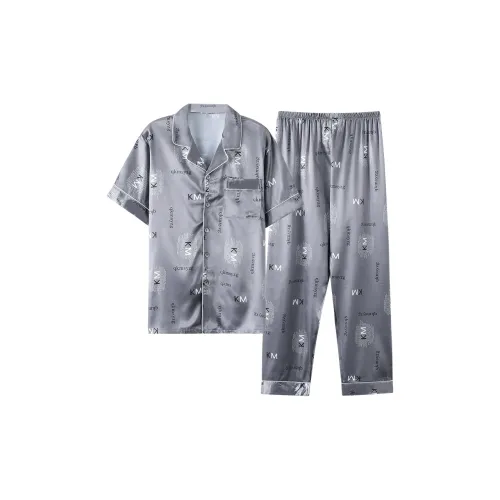 Follow The United States Пижамный комплект Мужской Серебристо-серый