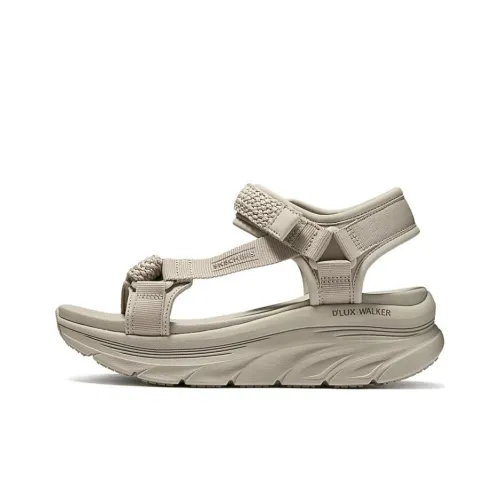 Skechers Пляжные сандалии плоская подошва женские цвет тауповый