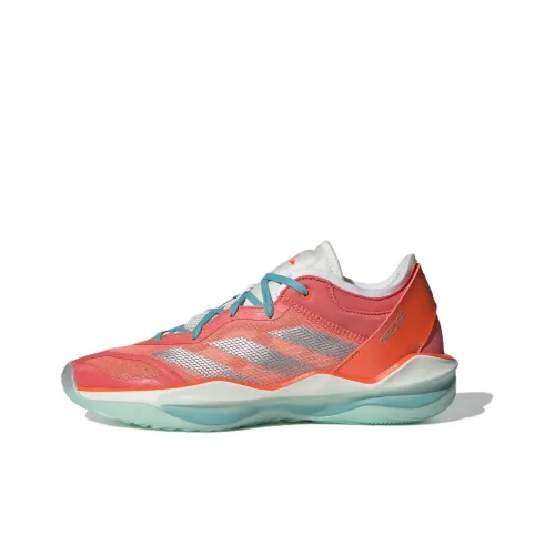 Adidas Adizero Select 2,0 Амортизация Износостойкий Низкий Топ Баскетбольные Кроссовки Унисекс Красный Серебряный