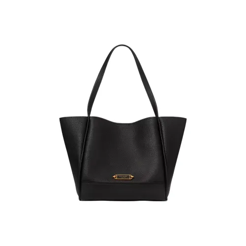 Kate Spade Litchi Grain Кожа Сумка-тоут Сумка для покупок Сумка через плечо Сумка Женская Черная