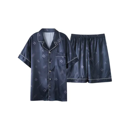 Follow The United States Пижамный комплект Мужской Темно-синий