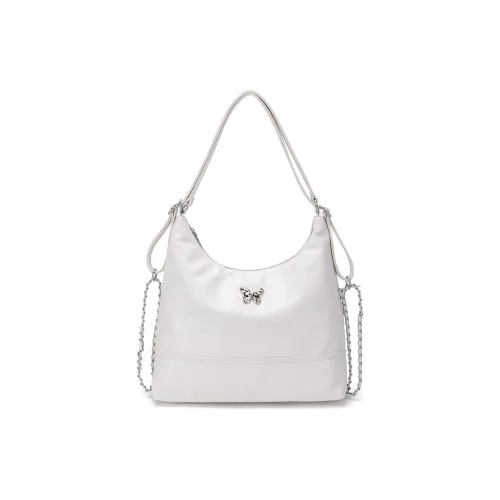 UNITE STAR ПУ (полиуретан) Сумка через плечо Стандартная Женская Серебряный Черный Кремовый Белый