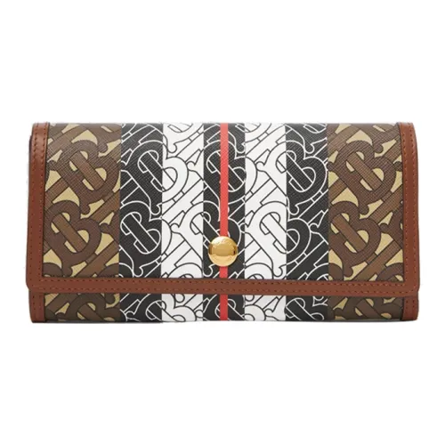 Burberry Canvas Wallet Women's Brown