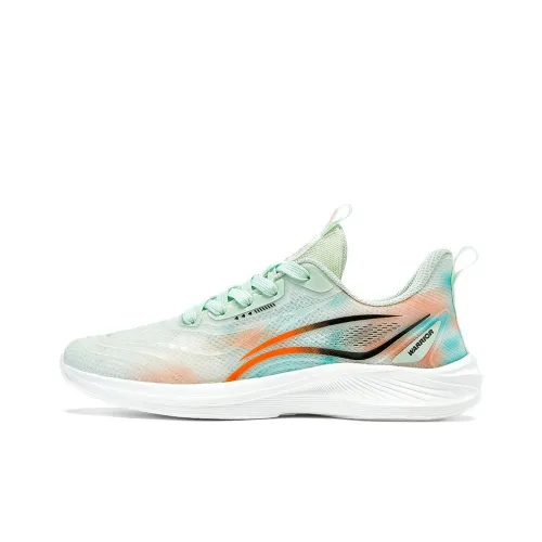 Warrior Slip-resistant и дышащие низкие беговые кроссовки для мужчин светло-зеленый оранжевый