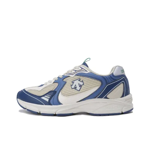 DESCENTE Беговые кроссовки Низкий верх Белый Синий Унисекс
