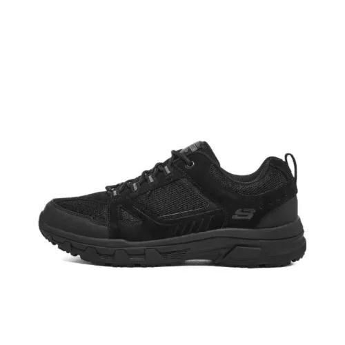 Skechers Oak Canyon Амортизация Износостойкий Низкий Топ Повседневная Обувь Мужская Черная