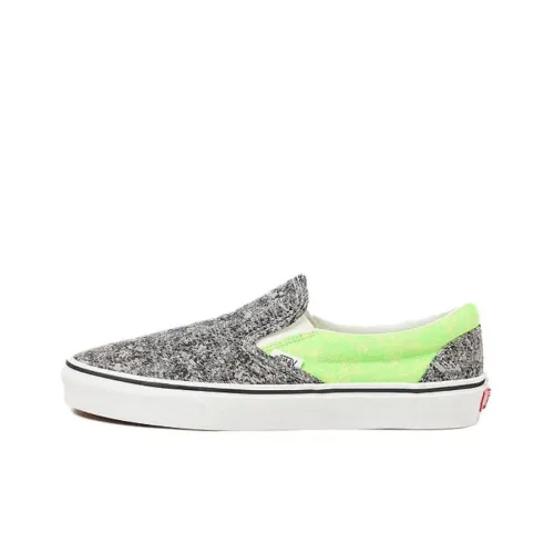 Vans Classic Slip On Low Top Скейтборд Кроссовки Унисекс Серый Зеленый