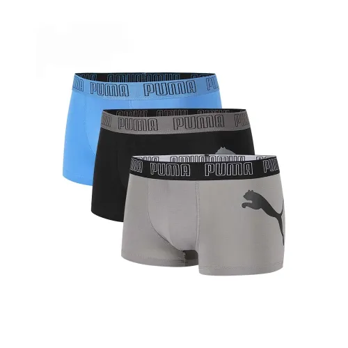 PUMA Трусы Мужские 3 упаковки черный серый синий