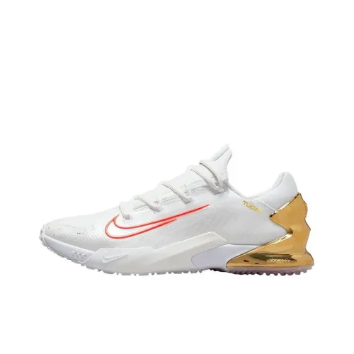 nike Force Zoom Trout 8 Pro NRG Playoff Пачка Амортизация Износостойкий Низкий Топ Тренировочные Кроссовки Унисекс Белый Желтый
