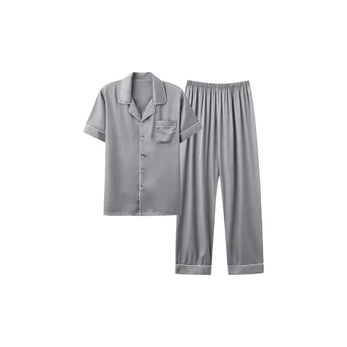 Follow The United States Пижамный комплект Мужской Серый