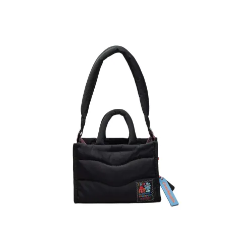 Coachtopia Переработанный полиэстер Тоут Сумка Сумка для покупок Сумка через плечо Сумка Мини Женская Черная