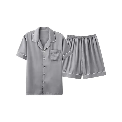 Follow The United States Пижамный комплект Мужской Серый