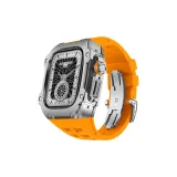 Серебряный корпус, апельсиновые ленты для принтера.