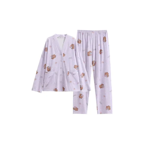 FENTENG Пижамный комплект женский Таро фиолетовый