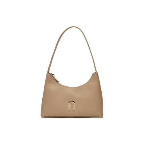 Furla Diamante Кожа Сумка Сумка через плечо Мини Женская Коричневая