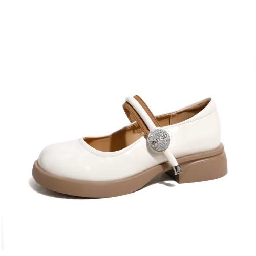 Ouumeis Плоская подошва Туфли Мэри Джейн Женские