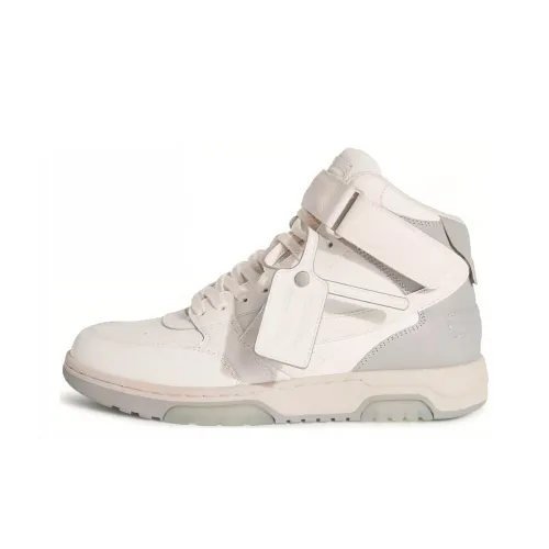 Off Белый Out Of Office Высокие Кроссовки для скейтбординга Мужские Белые Серые