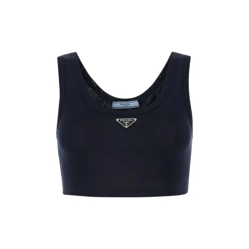 PRADA SS24 Майка Женская Черная