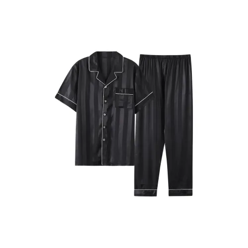 Follow The United States Пижамный комплект Мужской Черный