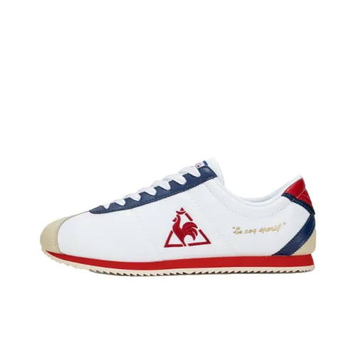 Le Coq Sportif Французский Петух Устойчивый к истиранию Дышащий Низкий Топ Повседневная обувь Унисекс Белый