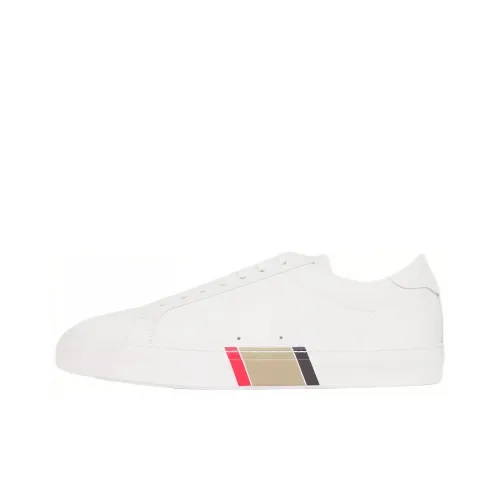 Burberry Низкий Топ Стильный Скейтбординг Мужской Белый