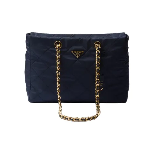 PRADA RE Edition Ткань Тоут Сумка Сумка для покупок Сумка Сумка через плечо Женская Синяя