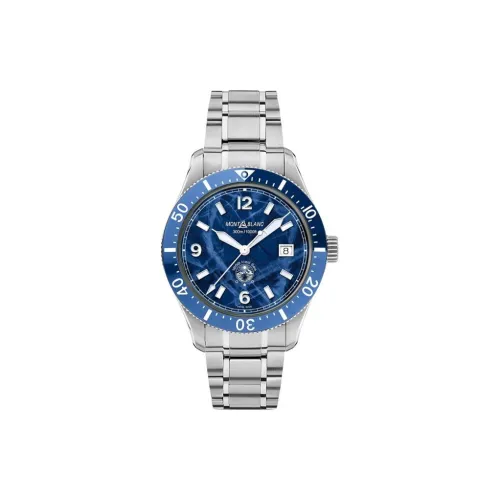 MONTBLANC Автоматический Механический Часы Мужские 1858 Collection 41 мм Синий