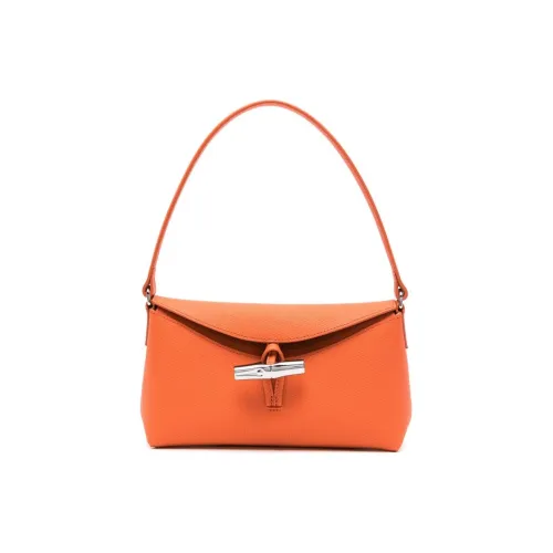 LONGCHAMP Roseau Коровья кожа Одно плечо Сумка Маленькая Женская Апельсин